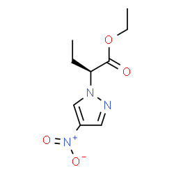 ChemSpider 2D Image | Ethyl (2S)-2-(4-nitro-1H-pyrazol-1-yl)butanoate | C9H13N3O4