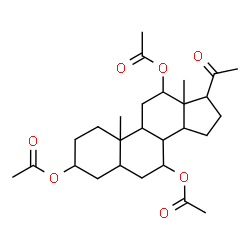 ChemSpider 2D Image | 20-Oxopregnane-3,7,12-triyl triacetate | C27H40O7
