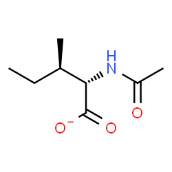 ChemSpider 2D Image | (2S,3R)-2-Acetamido-3-methylpentanoate | C8H14NO3