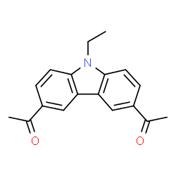 ChemSpider 2D Image | 3,6-DIACETYL-9-ETHYLCARBAZOLE | C18H17NO2