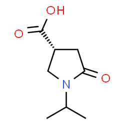 ChemSpider 2D Image | (3R)-1-Isopropyl-5-oxo-3-pyrrolidinecarboxylic acid | C8H13NO3