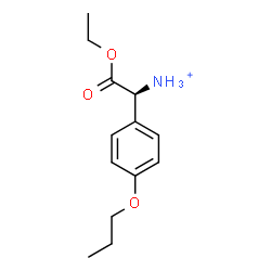 ChemSpider 2D Image | (1S)-2-Ethoxy-2-oxo-1-(4-propoxyphenyl)ethanaminium | C13H20NO3