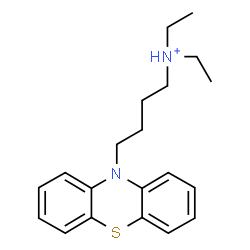 ChemSpider 2D Image | N,N-Diethyl-4-(10H-phenothiazin-10-yl)-1-butanaminium | C20H27N2S