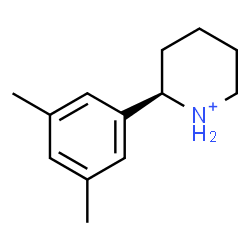 ChemSpider 2D Image | (2R)-2-(3,5-Dimethylphenyl)piperidinium | C13H20N