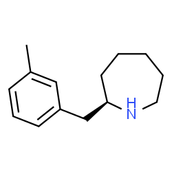 ChemSpider 2D Image | (2R)-2-(3-Methylbenzyl)azepane | C14H21N