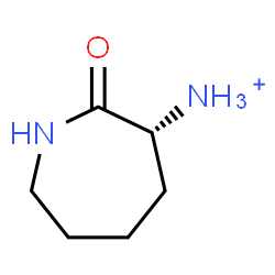 ChemSpider 2D Image | (3R)-2-Oxo-3-azepanaminium | C6H13N2O