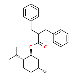 ChemSpider 2D Image | (1R,2R,5R)-2-Isopropyl-5-methylcyclohexyl 2-benzyl-3-phenylpropanoate | C26H34O2