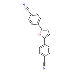 ChemSpider 2D Image | 2,5-Di-(p-cyanophenyl)furan | C18H10N2O