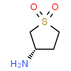 ChemSpider 2D Image | (3S)Tetrahydro-3-thiophenamine 1,1-dioxide | C4H9NO2S