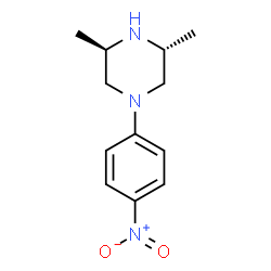 ChemSpider 2D Image | (3R,5R)-3,5-Dimethyl-1-(4-nitrophenyl)piperazine | C12H17N3O2