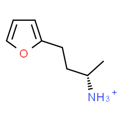 ChemSpider 2D Image | (2S)-4-(2-Furyl)-2-butanaminium | C8H14NO