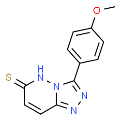 ChemSpider 2D Image | 3-(4-Methoxyphenyl)[1,2,4]triazolo[4,3-b]pyridazine-6(5H)-thione | C12H10N4OS