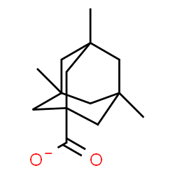 ChemSpider 2D Image | 3,5,7-Trimethyl-1-adamantanecarboxylate | C14H21O2