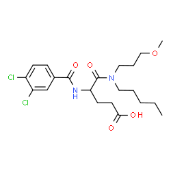 ChemSpider 2D Image | Dexloxiglumide | C21H30Cl2N2O5