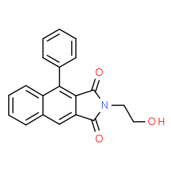 ChemSpider 2D Image | 2-(2-Hydroxyethyl)-4-phenyl-1H-benz[f]isoindole-1,3(2H)-dione | C20H15NO3