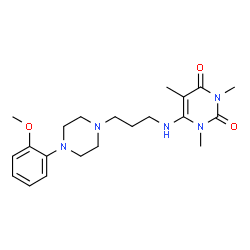 ChemSpider 2D Image | 5-Methylurapidil | C21H31N5O3