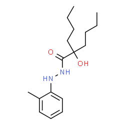 ChemSpider 2D Image | 2-Butyl-2-hydroxy-N'-(2-methylphenyl)hexanehydrazide | C17H28N2O2