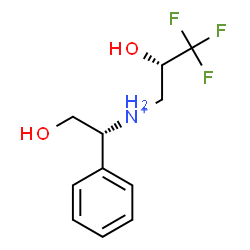 ChemSpider 2D Image | (2S)-3,3,3-Trifluoro-2-hydroxy-N-[(1R)-2-hydroxy-1-phenylethyl]-1-propanaminium | C11H15F3NO2