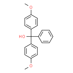 ChemSpider 2D Image | 4,4'-dimethoxytrityl alcohol | C21H20O3