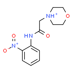 ChemSpider 2D Image | 4-{2-[(2-Nitrophenyl)amino]-2-oxoethyl}morpholin-4-ium | C12H16N3O4