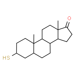 ChemSpider 2D Image | 3-Sulfanylandrostan-17-one | C19H30OS