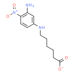 ChemSpider 2D Image | 6-[(3-Amino-4-nitrophenyl)amino]hexanoate | C12H16N3O4