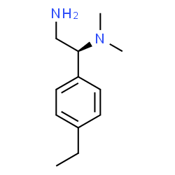 ChemSpider 2D Image | (1S)-1-(4-Ethylphenyl)-N~1~,N~1~-dimethyl-1,2-ethanediamine | C12H20N2