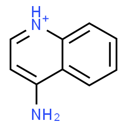 ChemSpider 2D Image | 4-Aminoquinolinium | C9H9N2