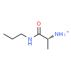 ChemSpider 2D Image | (2R)-1-Oxo-1-(propylamino)-2-propanaminium | C6H15N2O