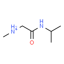 ChemSpider 2D Image | 2-(Isopropylamino)-N-methyl-2-oxoethanaminium | C6H15N2O