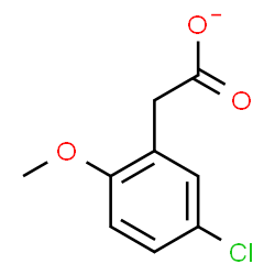 ChemSpider 2D Image | (5-Chloro-2-methoxyphenyl)acetate | C9H8ClO3