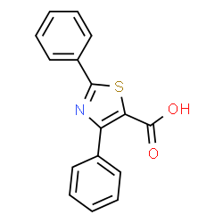 ChemSpider 2D Image | 2,4-diphenylthiazole-5-carboxylic acid | C16H11NO2S