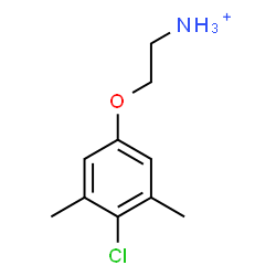 ChemSpider 2D Image | 2-(4-Chloro-3,5-dimethylphenoxy)ethanaminium | C10H15ClNO