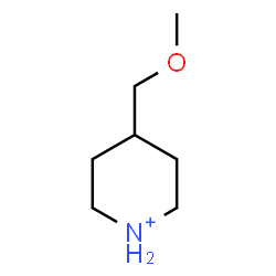 ChemSpider 2D Image | 4-(Methoxymethyl)piperidinium | C7H16NO