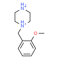 ChemSpider 2D Image | 1-(2-Methoxybenzyl)piperazinediium | C12H20N2O