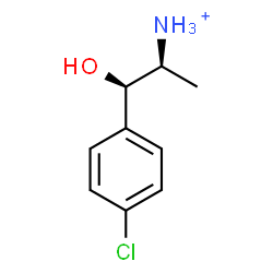 ChemSpider 2D Image | (1R,2S)-1-(4-Chlorophenyl)-1-hydroxy-2-propanaminium | C9H13ClNO