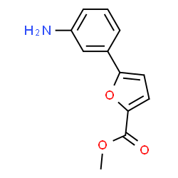 ChemSpider 2D Image | Methyl 5-(3-aminophenyl)-2-furoate | C12H11NO3