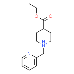 ChemSpider 2D Image | 4-(Ethoxycarbonyl)-1-(2-pyridinylmethyl)piperidinium | C14H21N2O2