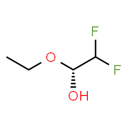 ChemSpider 2D Image | (1R)-1-Ethoxy-2,2-difluoroethanol | C4H8F2O2