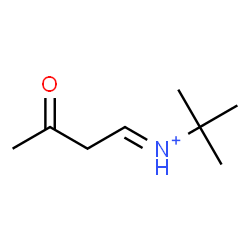 ChemSpider 2D Image | (1E)-N-(2-Methyl-2-propanyl)-3-oxo-1-butaniminium | C8H16NO