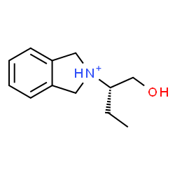 ChemSpider 2D Image | 2-[(2R)-1-Hydroxy-2-butanyl]-2,3-dihydro-1H-isoindolium | C12H18NO