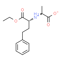 ChemSpider 2D Image | (2S)-2-{[(2R)-1-Ethoxy-1-oxo-4-phenyl-2-butanyl]ammonio}propanoate | C15H21NO4