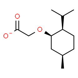 ChemSpider 2D Image | {[(1R,2R,5R)-2-Isopropyl-5-methylcyclohexyl]oxy}acetate | C12H21O3