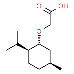 ChemSpider 2D Image | {[(1R,2S,5S)-2-Isopropyl-5-methylcyclohexyl]oxy}acetic acid | C12H22O3
