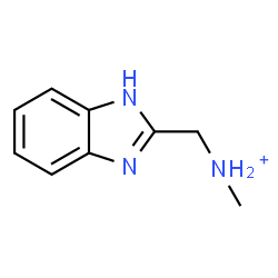ChemSpider 2D Image | 1H-Benzimidazol-2-yl-N-methylmethanaminium | C9H12N3