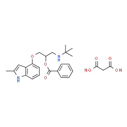 ChemSpider 2D Image | Bopindolol malonate | C26H32N2O7