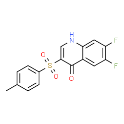 ChemSpider 2D Image | 6,7-Difluoro-3-[(4-methylphenyl)sulfonyl]-4(1H)-quinolinone | C16H11F2NO3S