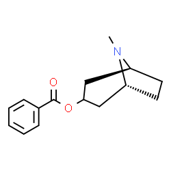 ChemSpider 2D Image | (1R,5S)-8-Methyl-8-azabicyclo[3.2.1]oct-3-yl benzoate | C15H19NO2