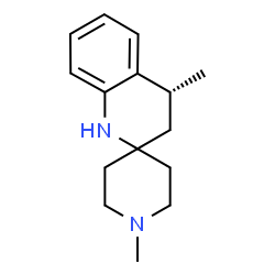 ChemSpider 2D Image | (4'R)-1,4'-Dimethyl-3',4'-dihydro-1'H-spiro[piperidine-4,2'-quinoline] | C15H22N2