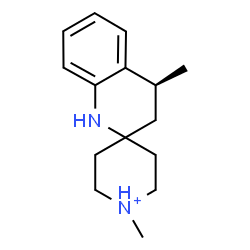 ChemSpider 2D Image | (4'S)-1,4'-Dimethyl-3',4'-dihydro-1'H-spiro[piperidinium-4,2'-quinoline] | C15H23N2